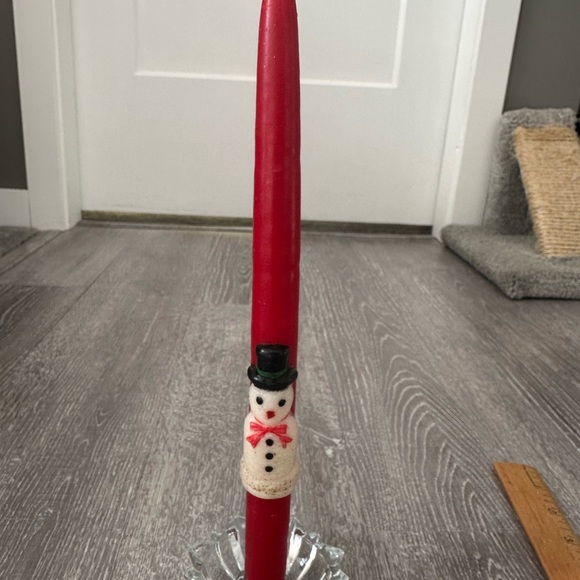 3 x vintage taper Christmas candles - Picture 7 of 7